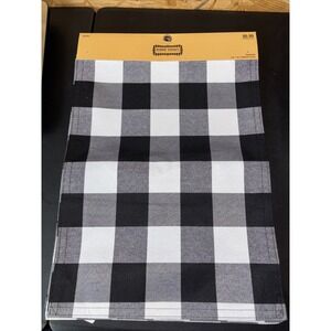 Set 2 ROBERT STANLEY Buffalo Check Placemats Black Red 18" x 13" Farmhouse NWT